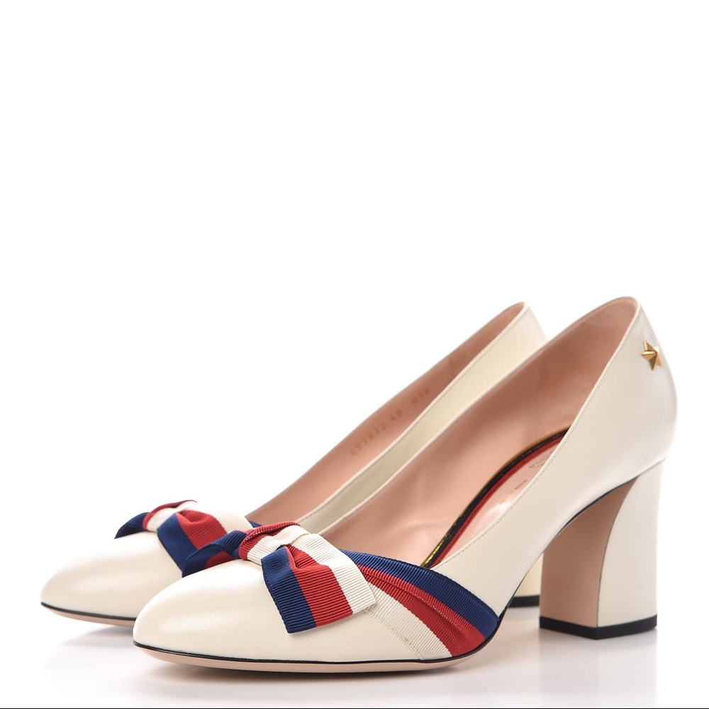 Gucci Web Bow Pumps